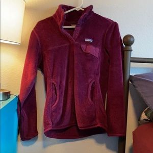 Purple Patagonia sweatshirt